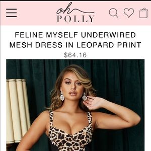 Cheetah print dress